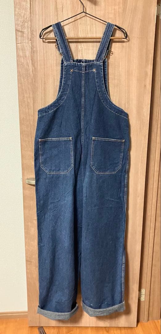 アメリカニーノ デニムオーバーオール　デッキパンツ　サロペット　つなぎ