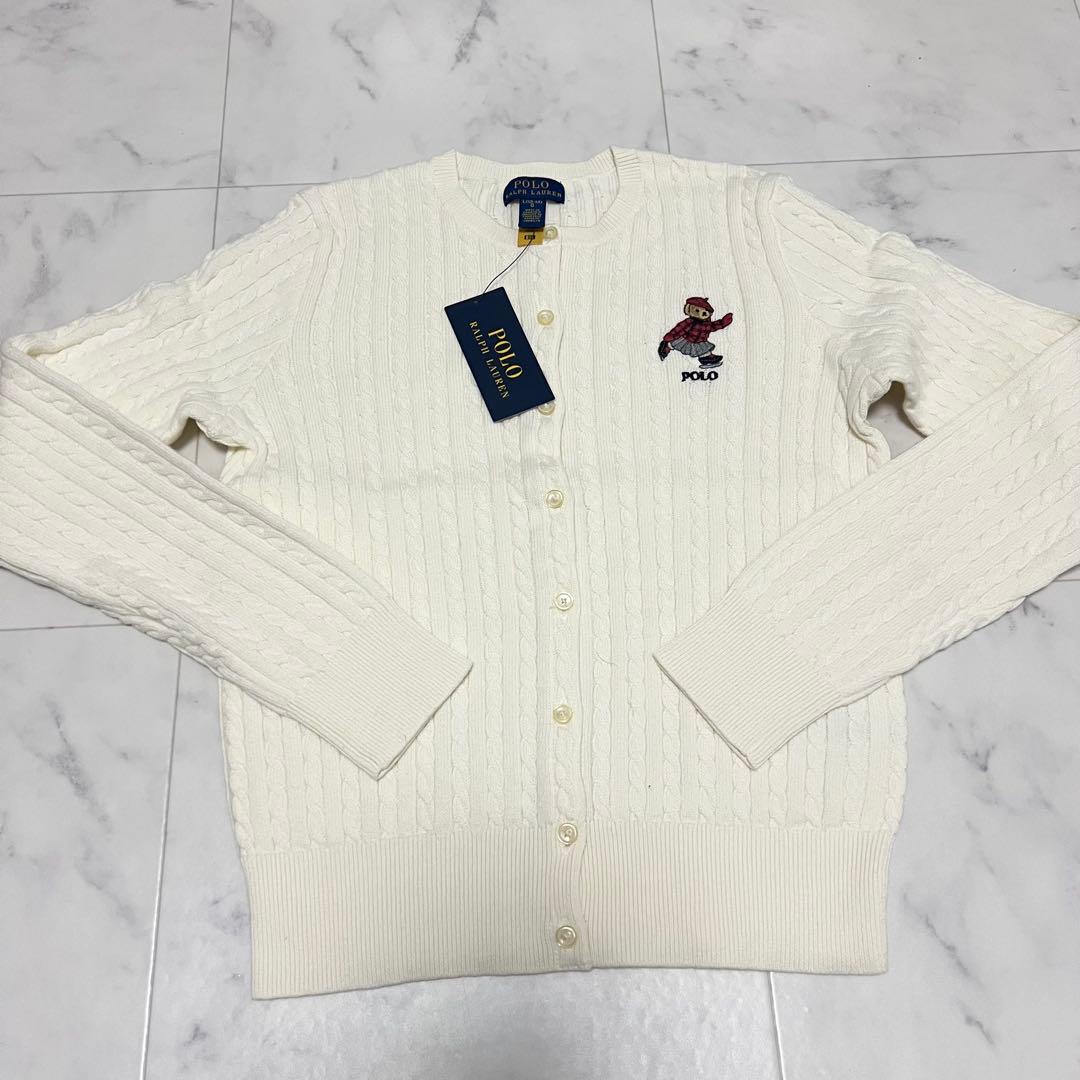 ✨️激レア✨️POLO ラルフローレン ポロベア ニット カーディガン ホワイト