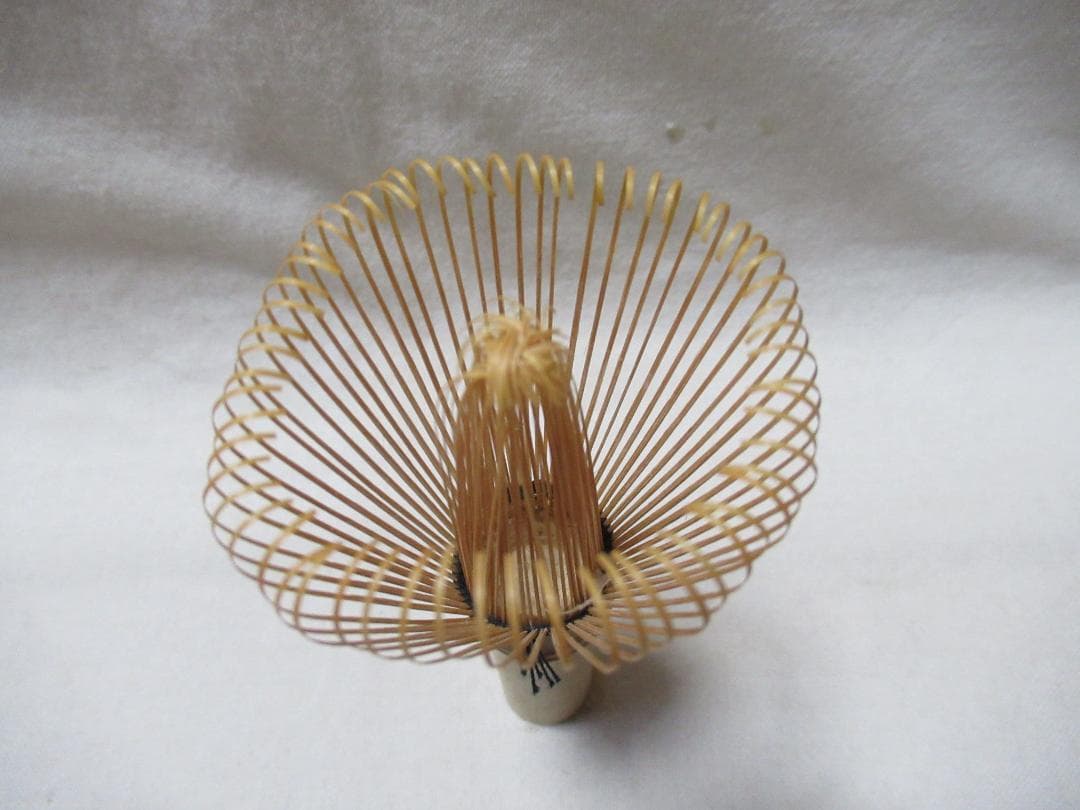 茶道具　茶筅２本　煤竹弥三郎作　白竹久保左京