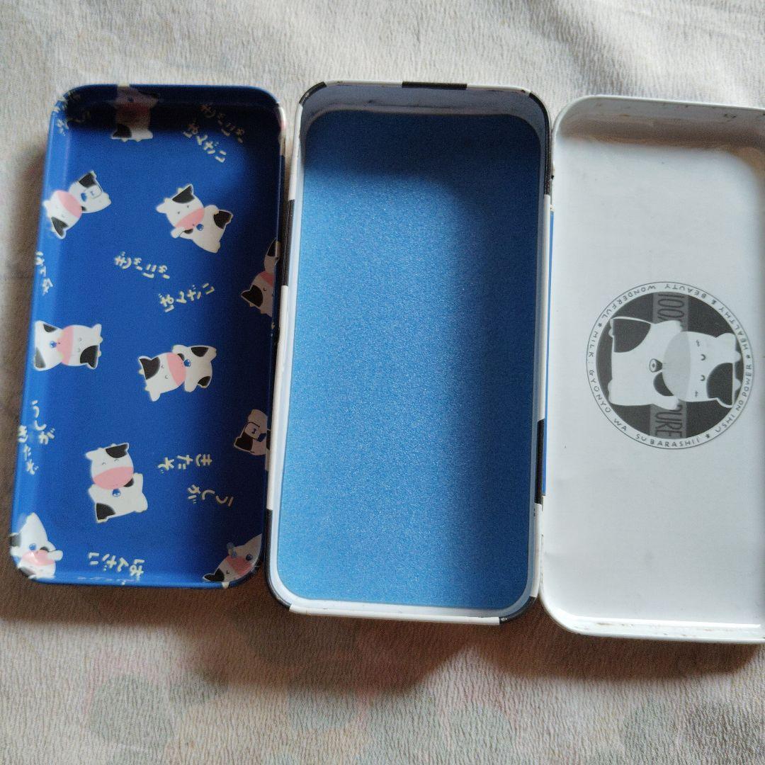 激レア！昭和レトロ　SAN-X 牛デザイン 筆箱 1988年製　筆入れ　缶ケース