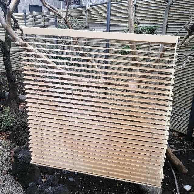 Nichibei スラットブラインド w1920×L2200　ベージュ　ブラウン