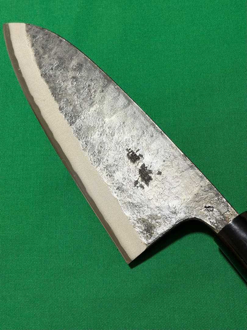 土佐打刃物　黒打両刃出刃包丁　刃渡り7寸
