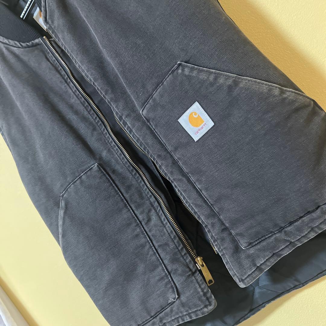 希少USA Carhartt カーハート ダックベスト Lフェードvintage