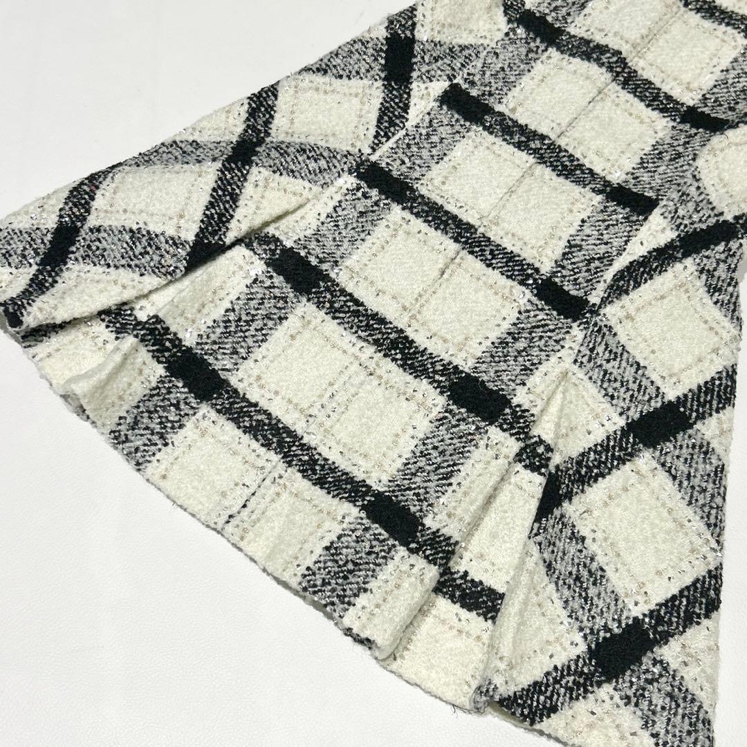 エムミーエメ mmeeme Maison tweed ミニワンピース 白