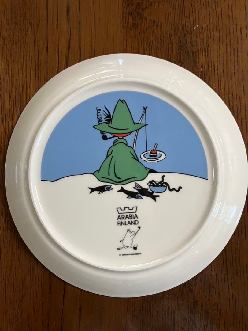 廃盤箱付　ARABIA アラビア スナフキンプレート北欧トーベヤンソン ムーミン
