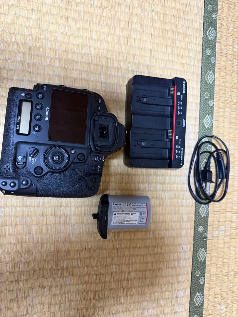 Canon EOS-1D X Mark II 本体とバッテリー