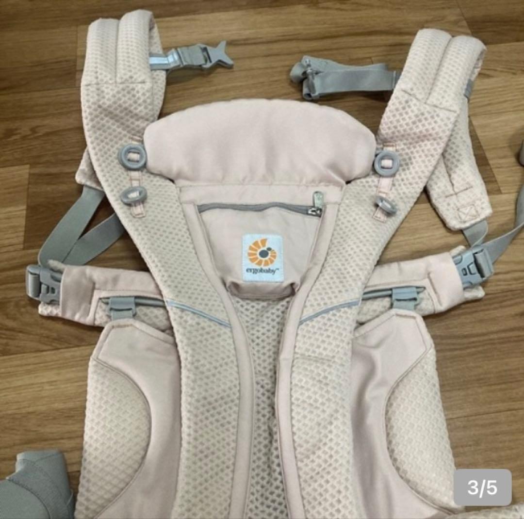 エルゴ　抱っこ紐　OMNI Breeze ピンククォーツ　ジェラートピケ　カバー