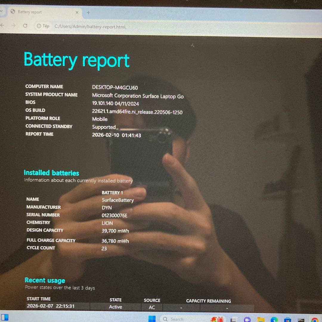 Microsoft Surface Laptop Go（Model 1943）