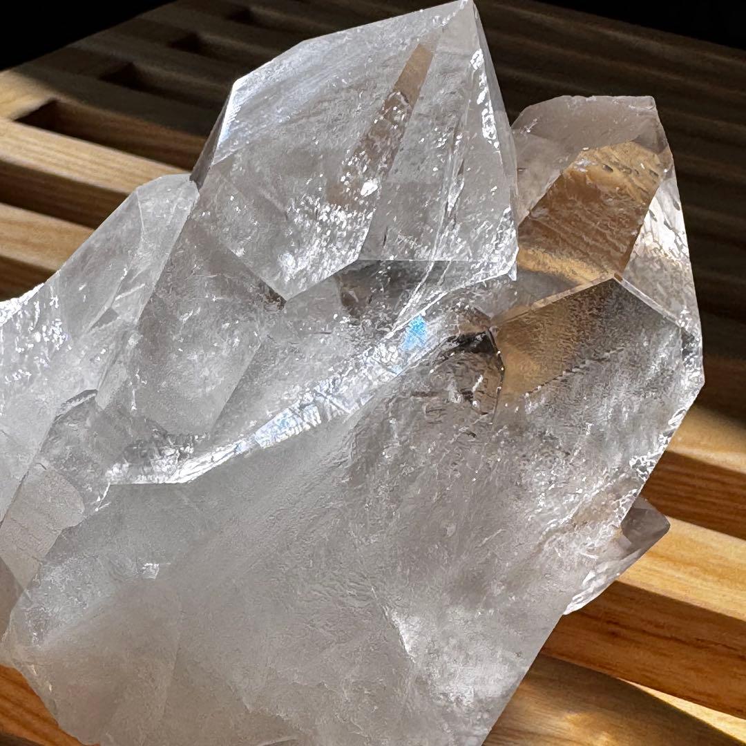 天然水晶 群晶 クラスター 原石｜存在感のある一点もの｜QC-001