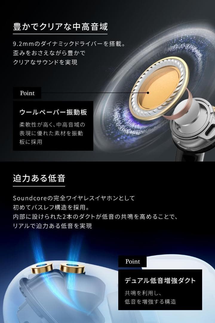 アンカー　ワイヤレスイヤフォン　 Liberty 5