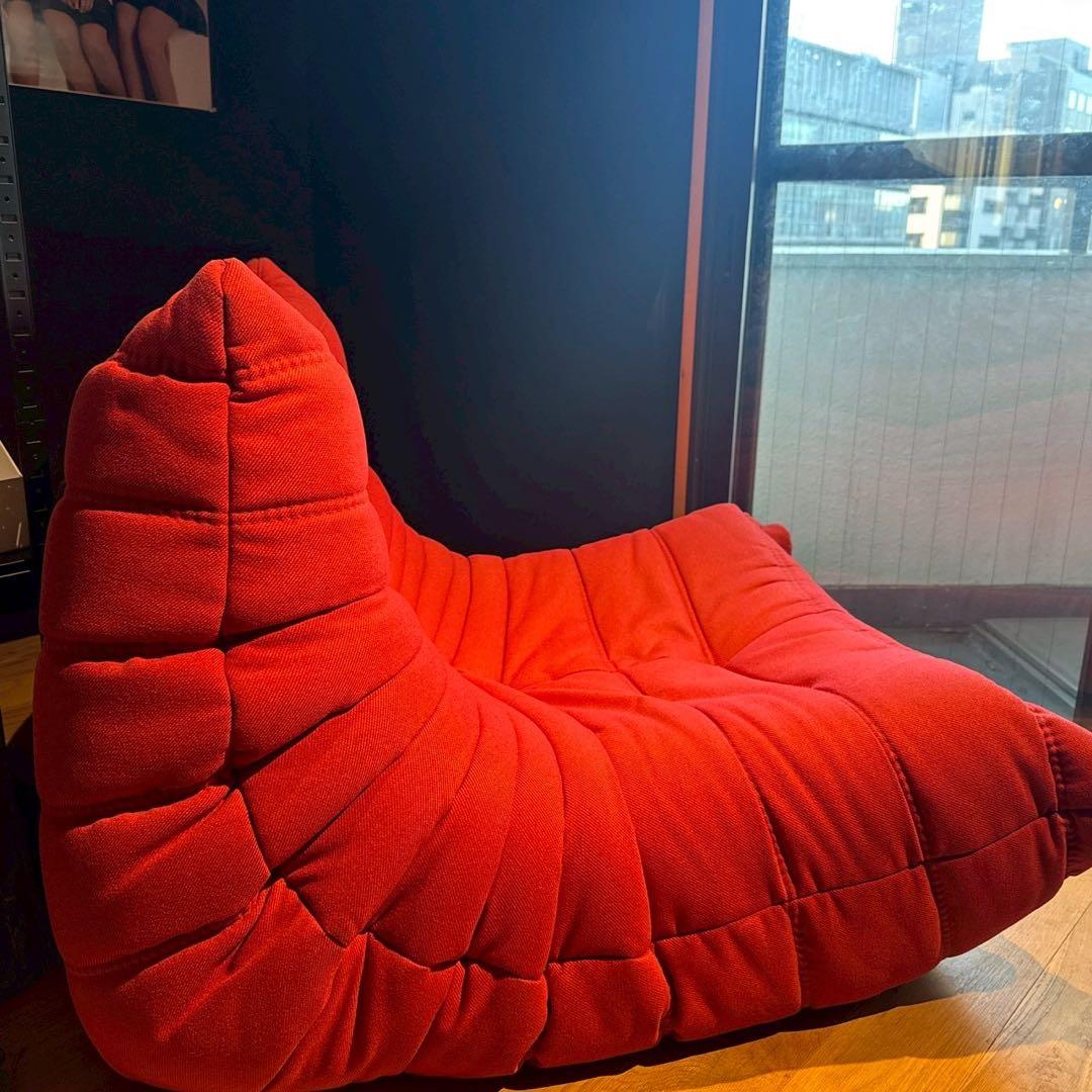 【限定値下げ】ligne roset トーゴ レッド 1P / リーンロゼ