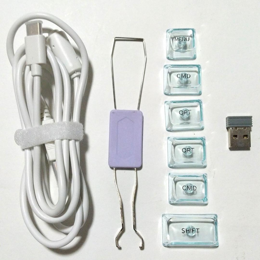 YUNZII X71 キーボード ライトブルー クリスタルアイス軸