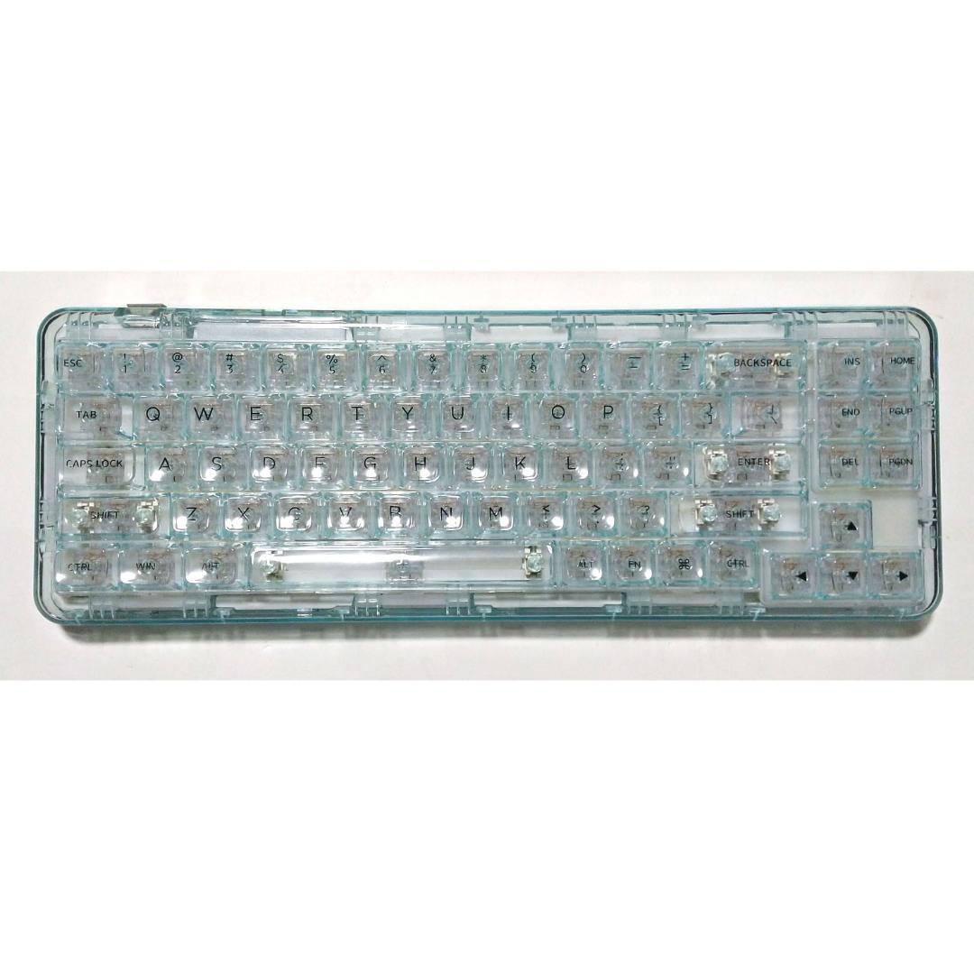 YUNZII X71 キーボード ライトブルー クリスタルアイス軸