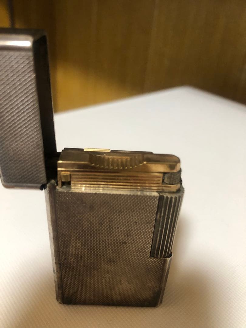 Y*A様 デュポン　LINE1 アンティーク金属製ライター テクスチャー仕上げ