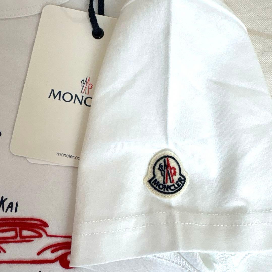MONCLER Tシャツ　キッズ　　白　ハワイ島デザインプリント
