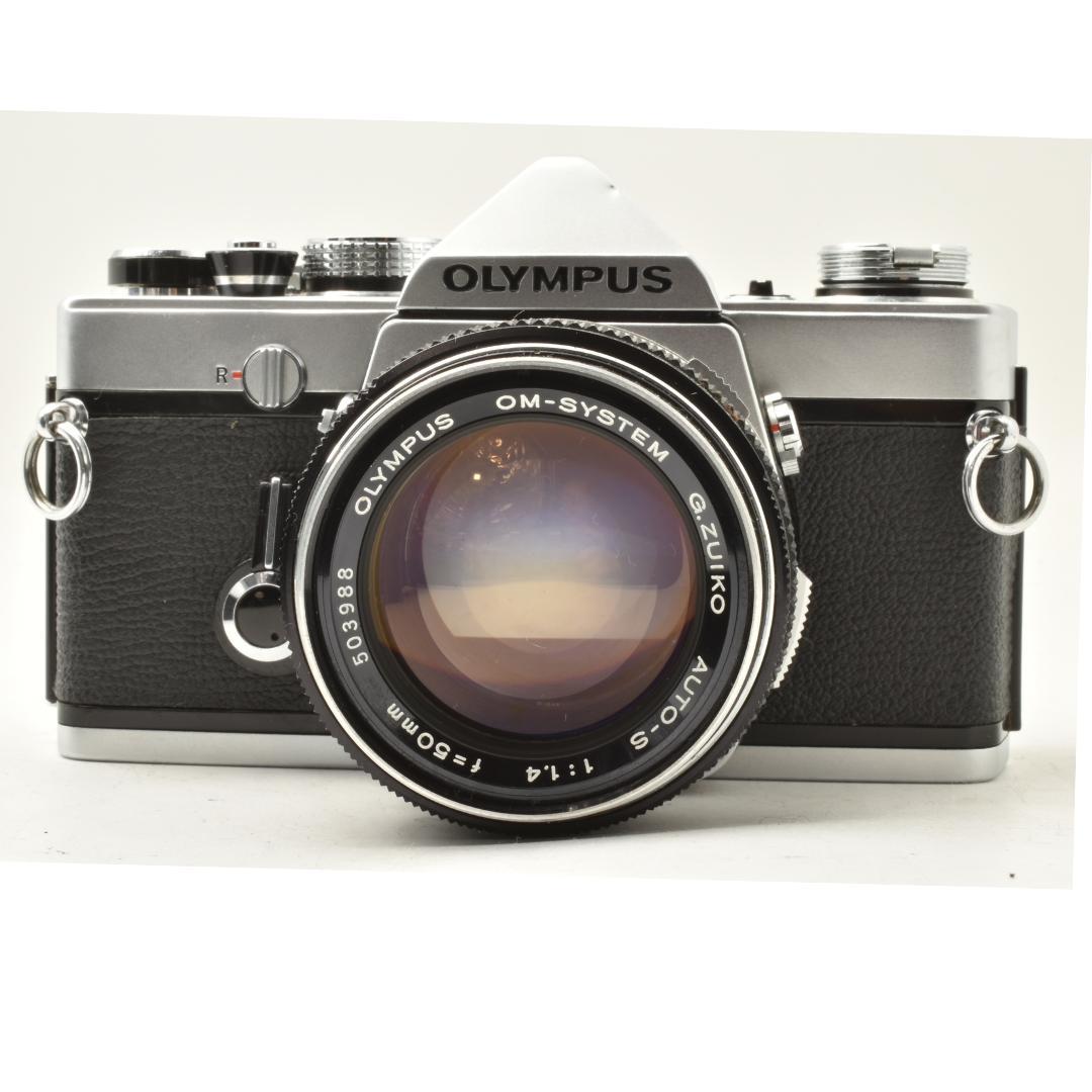 整備済 完動 Olympus OM-1 MD 50mm F1.4 露出計バッチリ