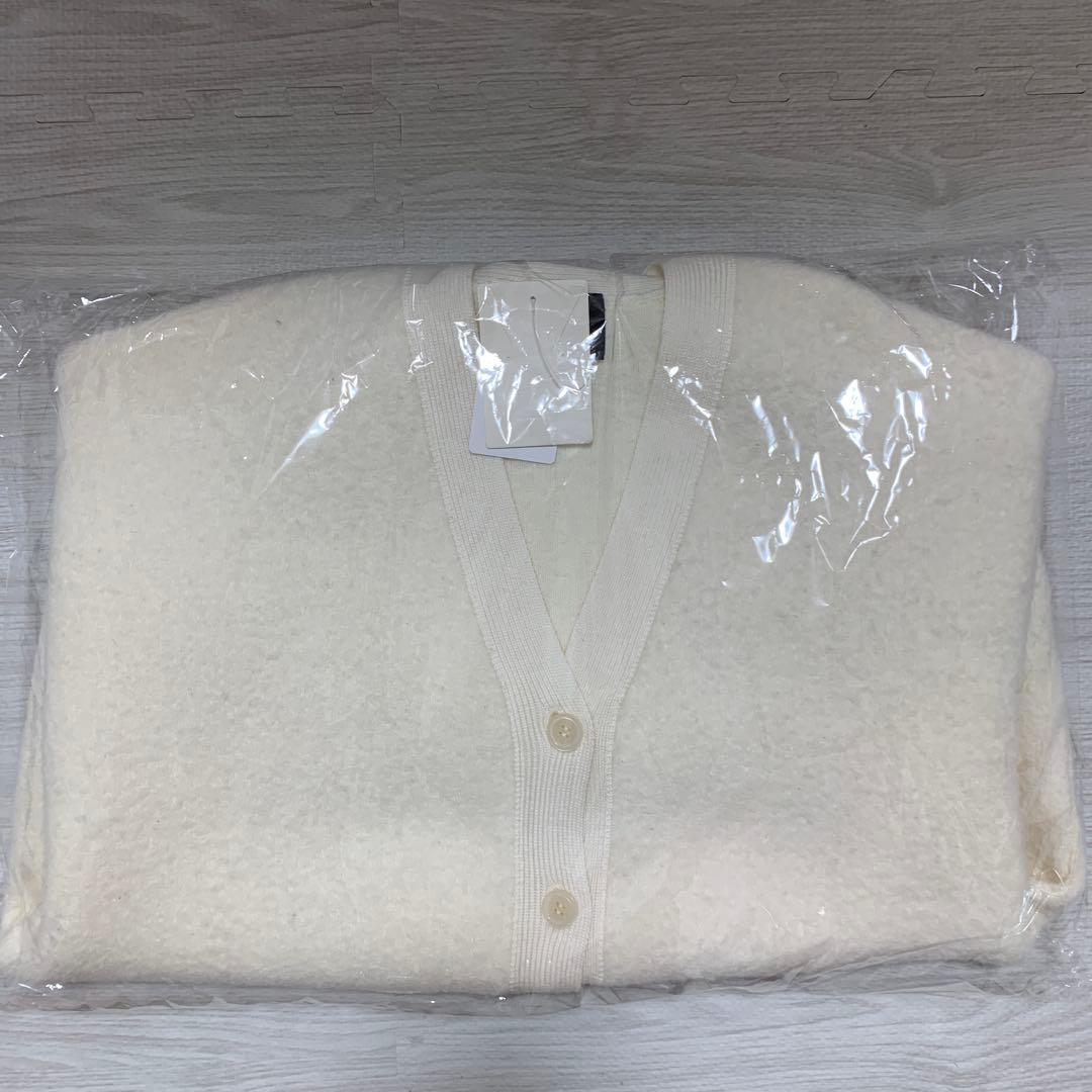 新品　Spick & Span ブークレダブルフェイスカーディガン　ホワイト　白