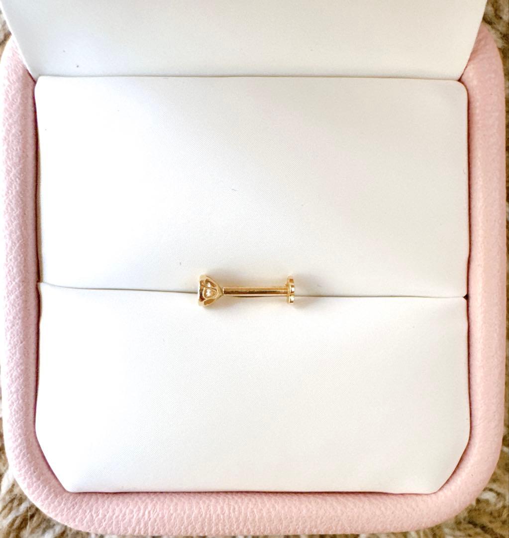 【試着のみ】 J&CO. ピアス 14Kジルコニア 片耳用 2.5mm