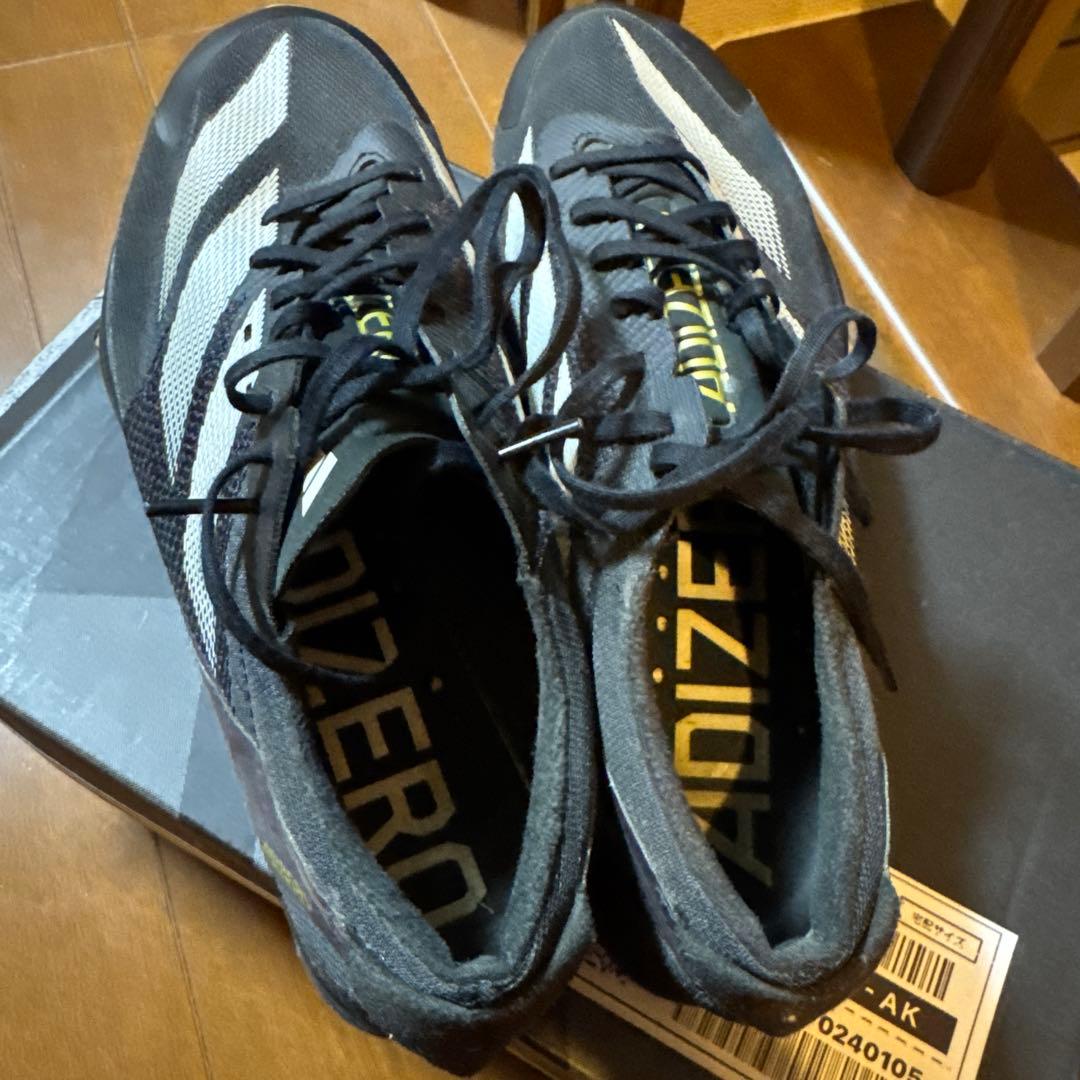 adizero フィネス 27cm スパイクシューズ ブラック