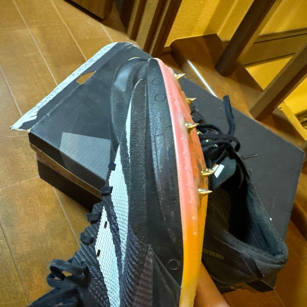 adizero フィネス 27cm スパイクシューズ ブラック