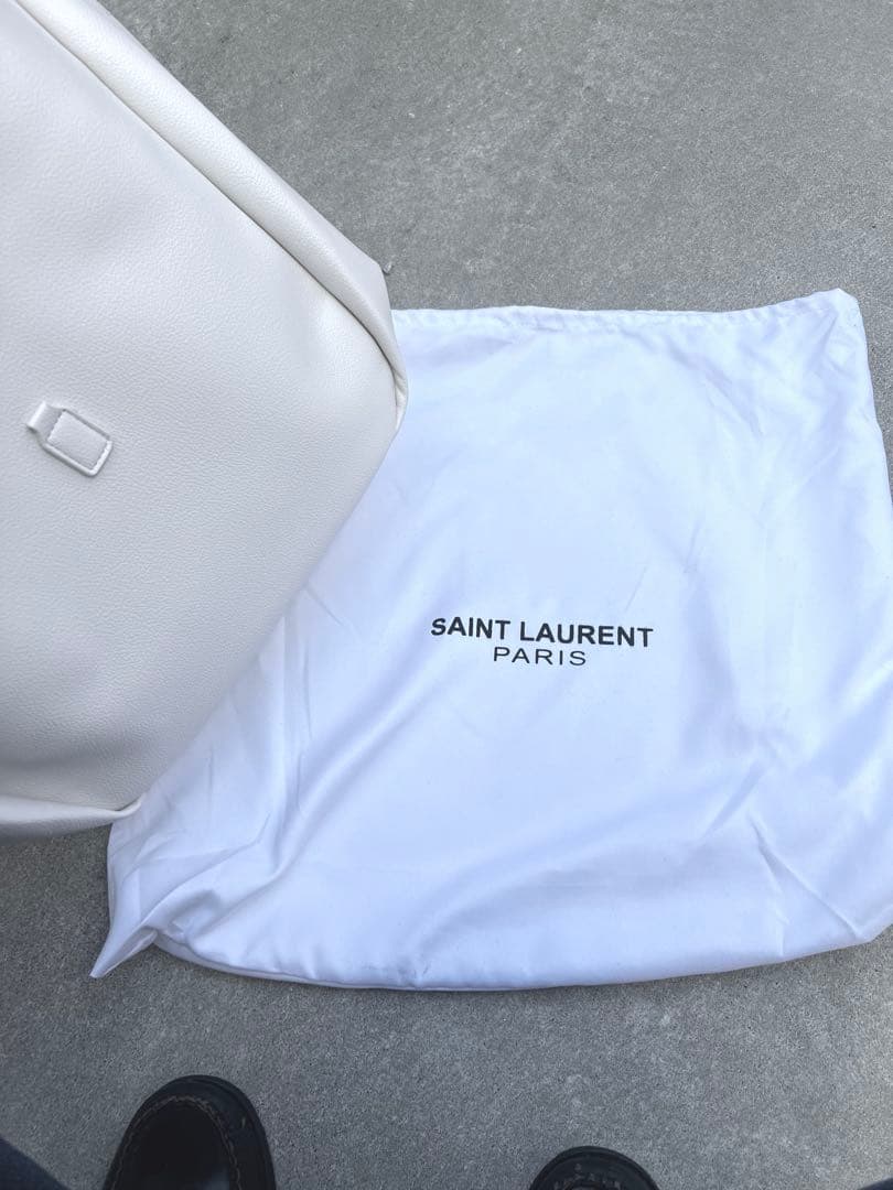 SAINT LAURENT ホワイト トートバッグ 保存袋付き