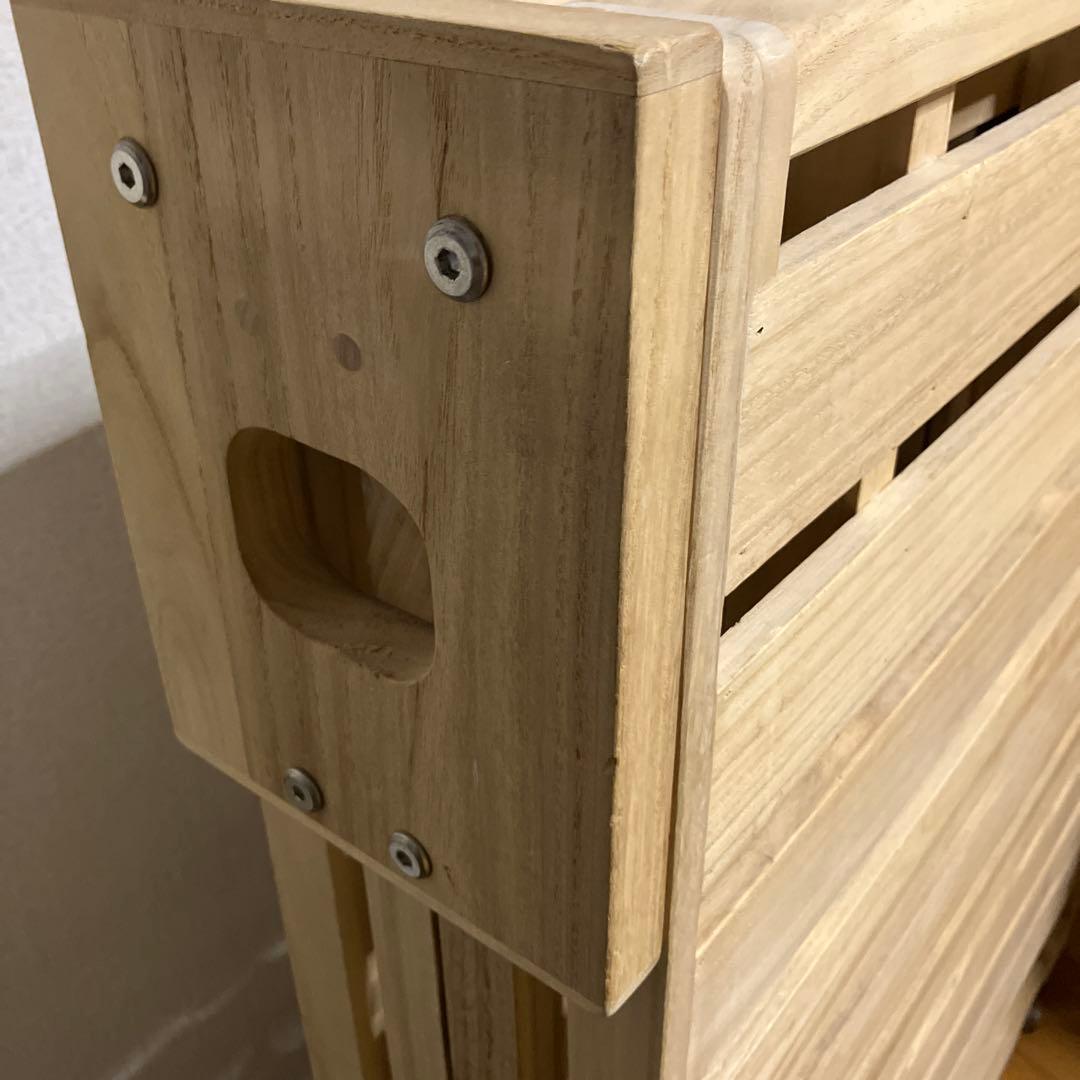 桐らくね　折りたたみベッド 木製