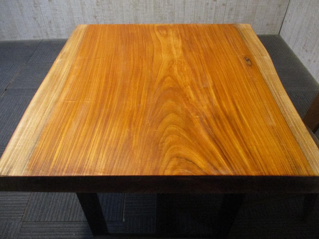 ＃1577■　欅　ケヤキ　一枚板　テーブル　ローテーブル　座卓　デスク　天板