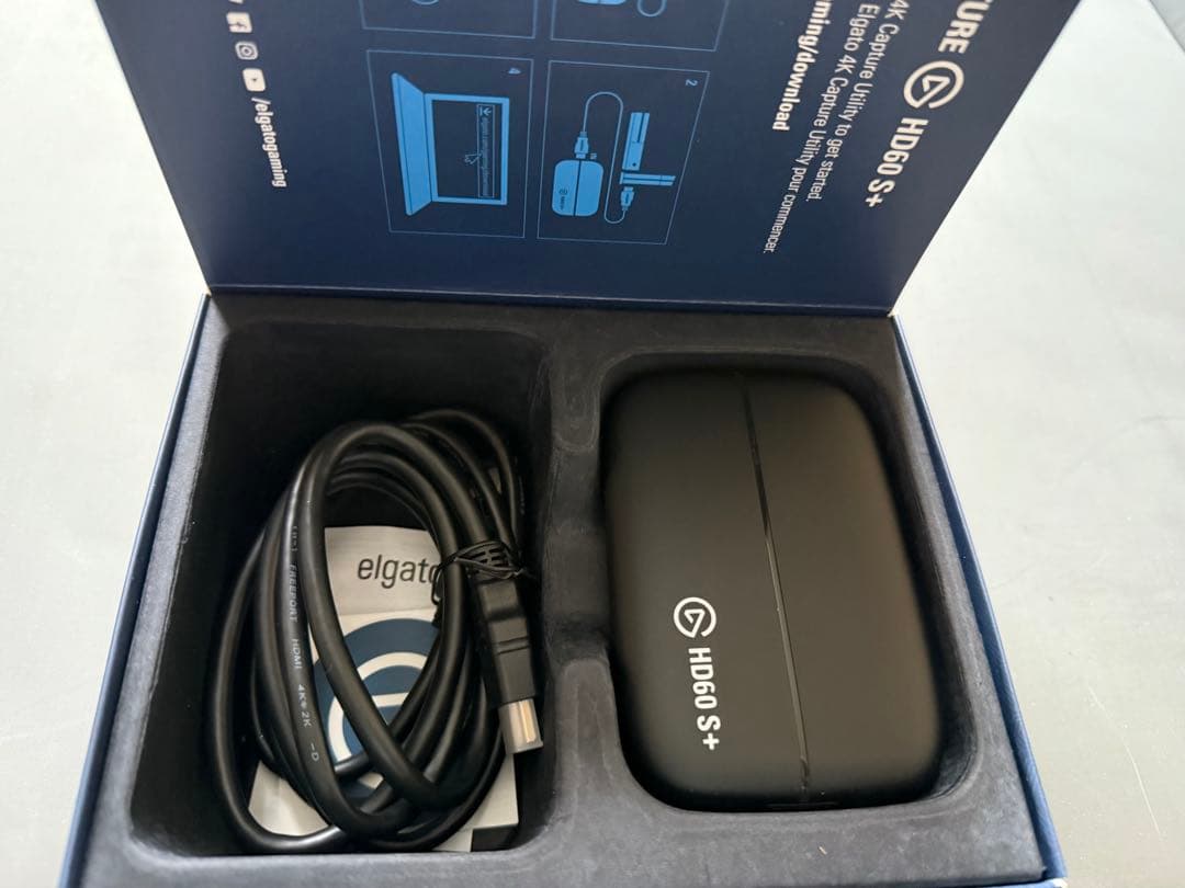 【極美品】Elgato HD60 S+ ゲームキャプチャー 4K HDR