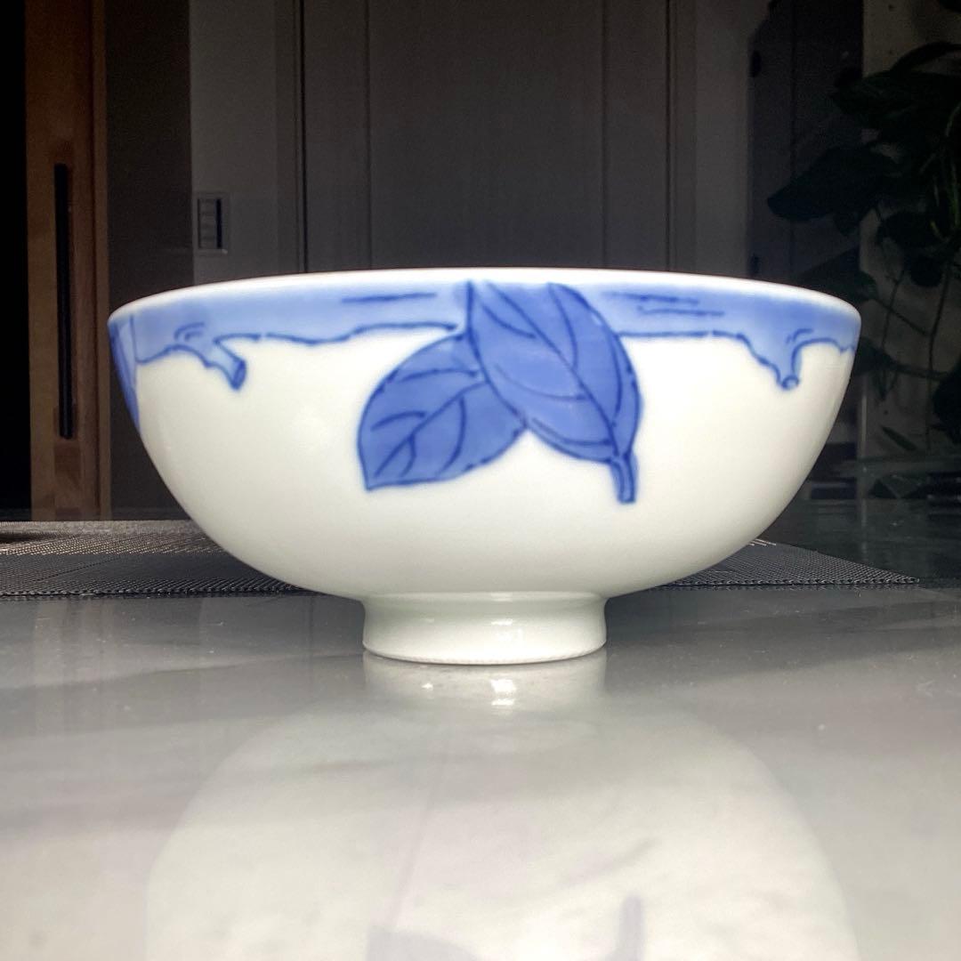 美濃焼　庫山窯　染付　ご飯茶碗　5客