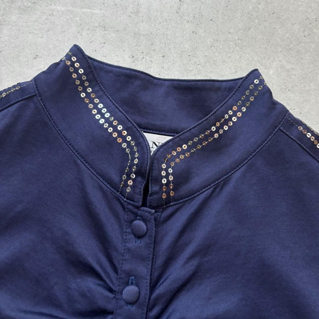 LANVIN SPORT ランバンスポール ノースリーブシャツ スパンコール40