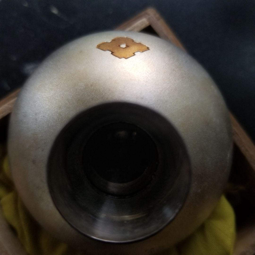 木製箱入り金属カップ2個セット