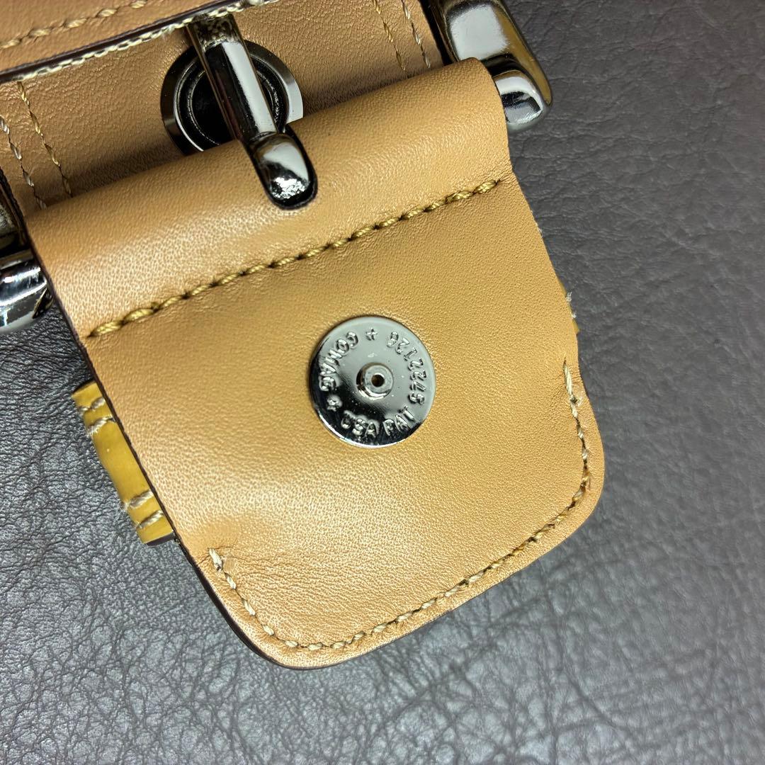 【鑑定済み・タグ付き】COACH シグネチャー F13113 ワンショルダー