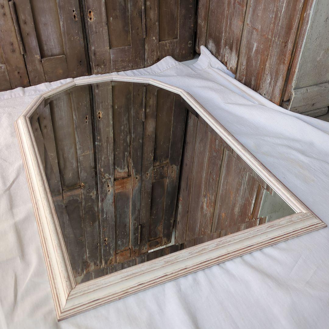 ウォールミラー フレンチシック 88㎝ 木製