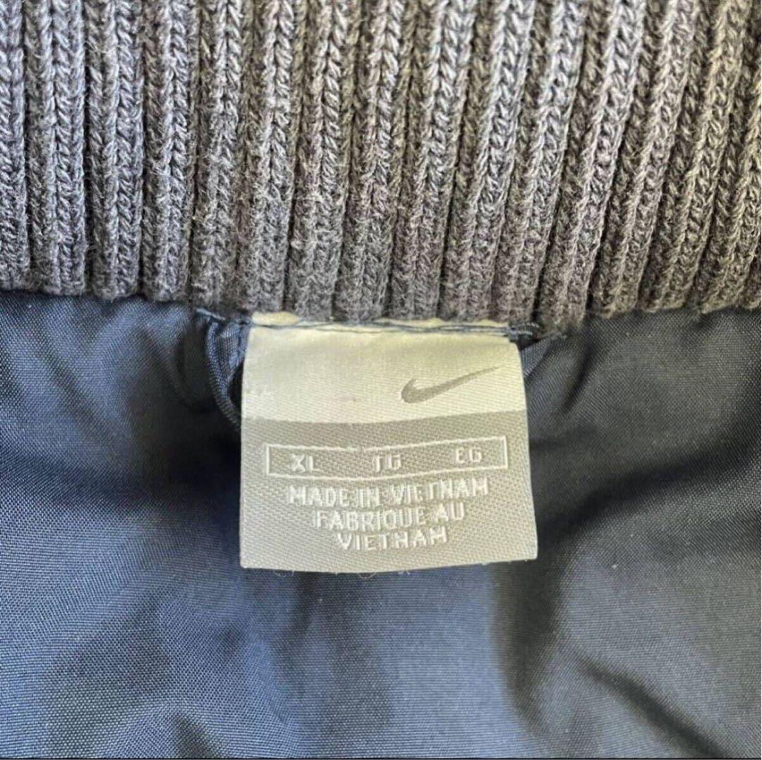 保温性抜群' NIKE ダブルジップアップ 中綿 ダウンコート ベンチコートXL