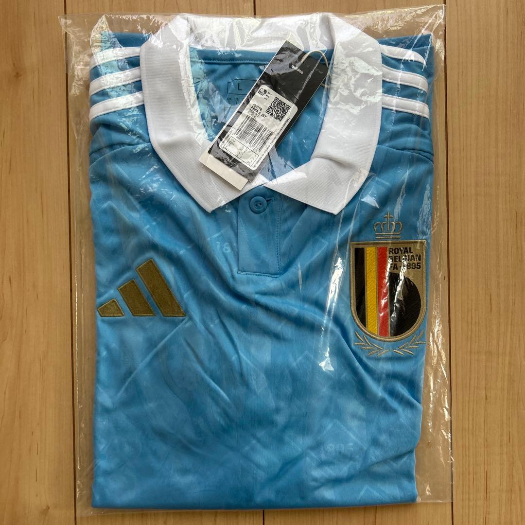 正規品新品☆ベルギー代表24/25アウェイユニフォーム Lサイズ☆タンタンの冒険