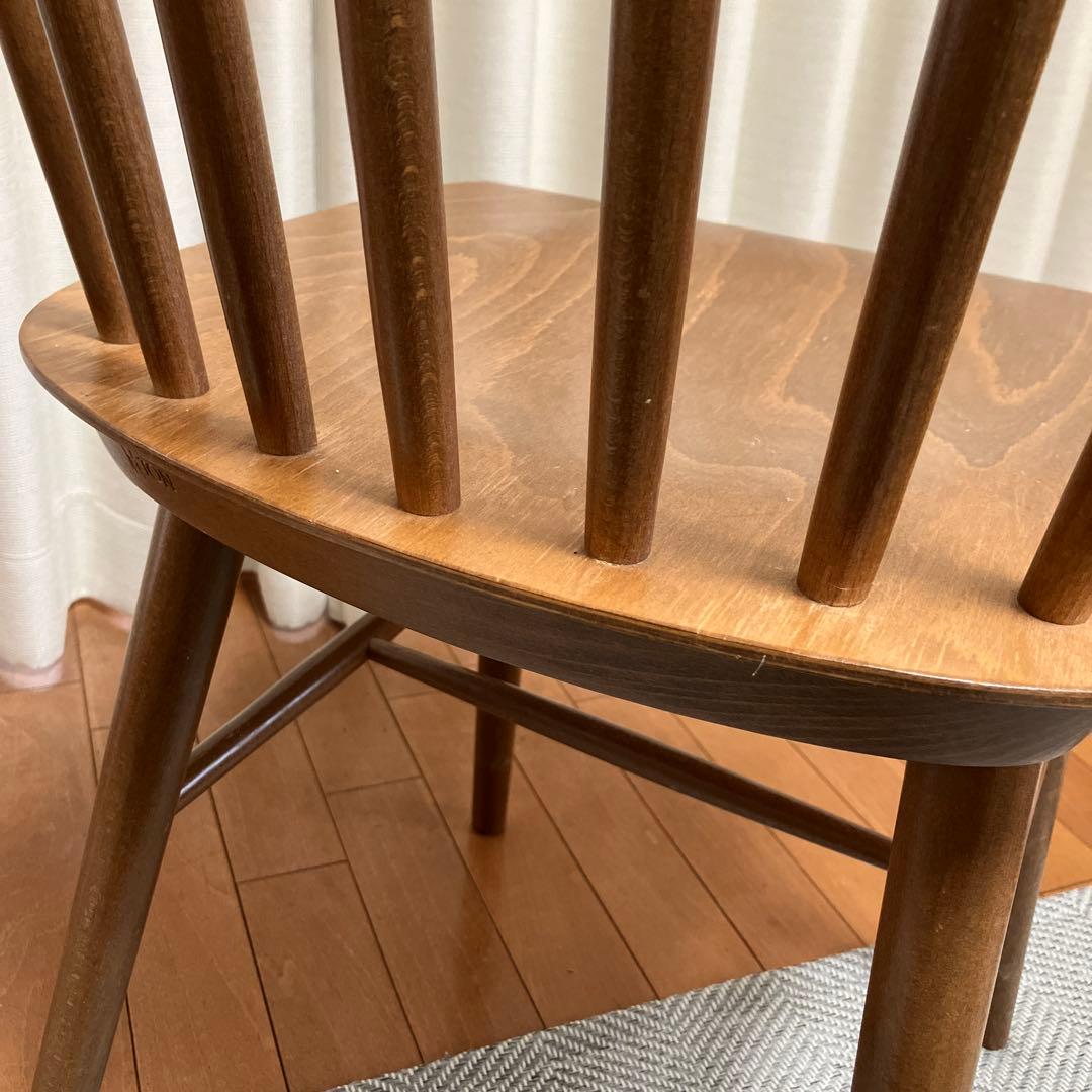 2月15日まで⭐️NOCE ブラウン木製ダイニングチェア　ウォールナット