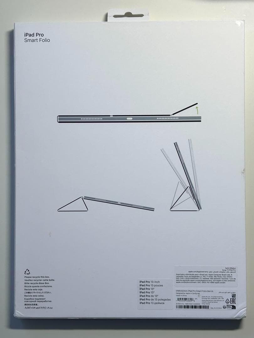 【新品】13インチ iPad Pro用スマートフォリオ・デニム①