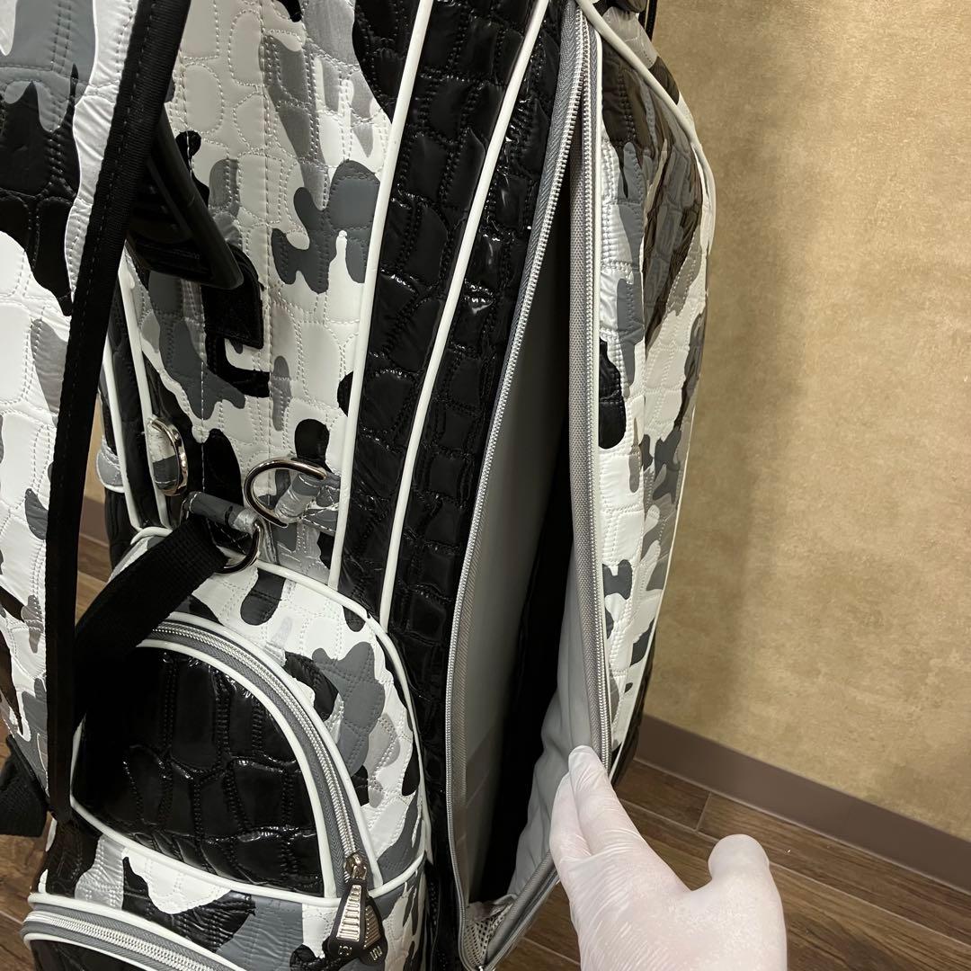 美品 OUUL オウル スタンド キャディバッグ アリゲーター カモ 9.5型