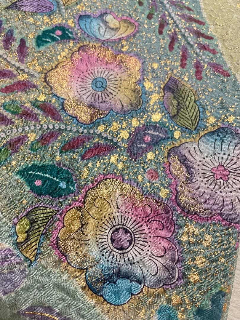 訪問着フルセット　辻ヶ花　金彩　絞り　地紋　高級　金銀糸　正絹　入学式　卒業式