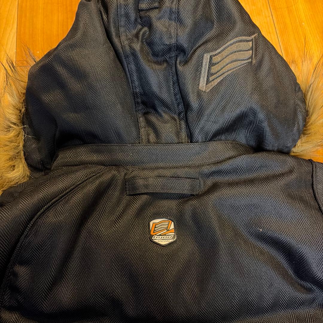 HYOD ファー、プロテクター付きジャケット　LLサイズ　黒