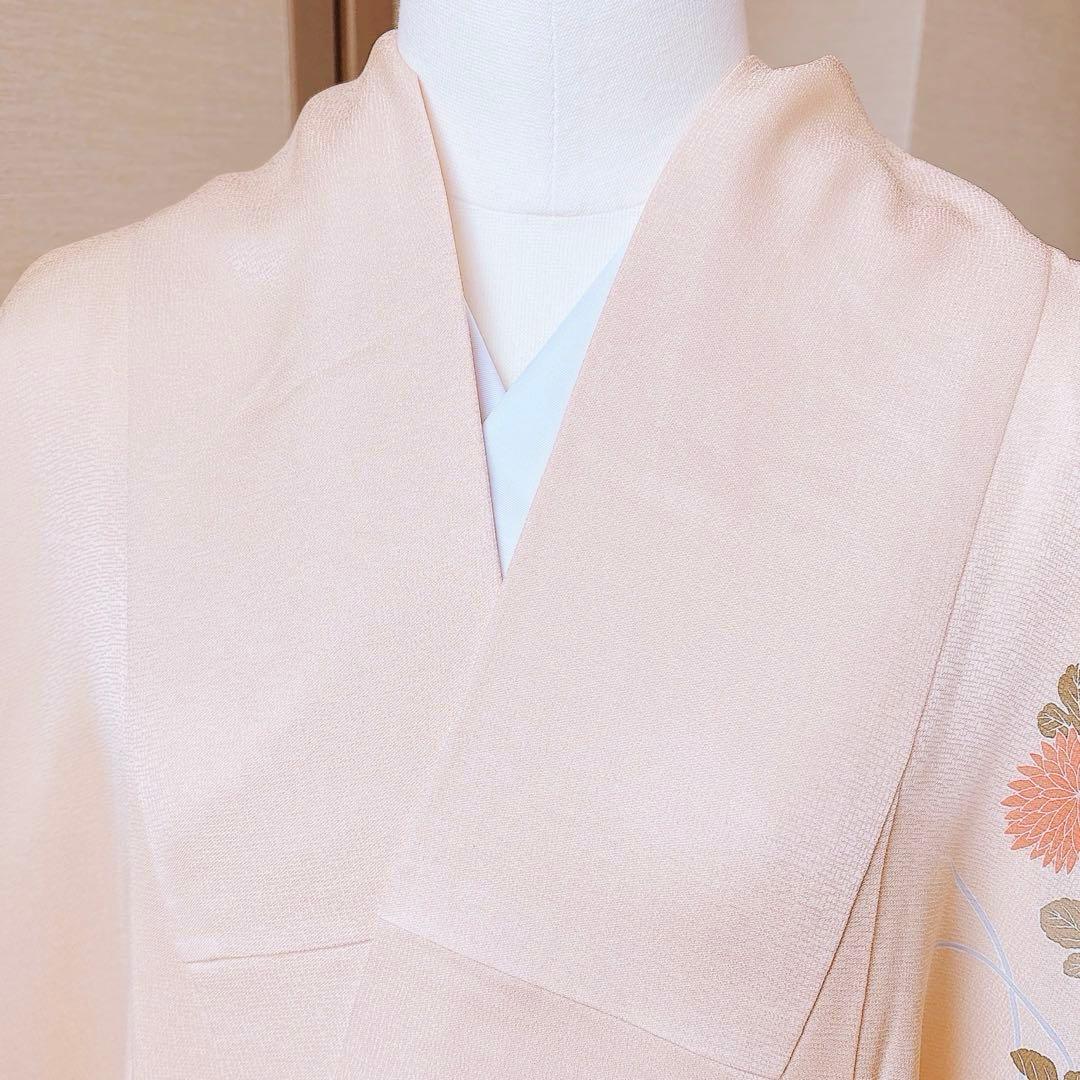 極美品　訪問着　フルセット　裄68 卒業式　入学式　M L 袋帯　ベージュ