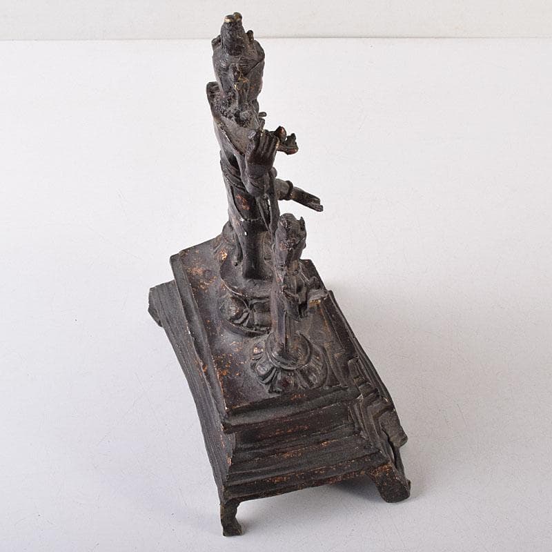 仏教美術　古銅　チベット仏　仏像　置物　V　R8656