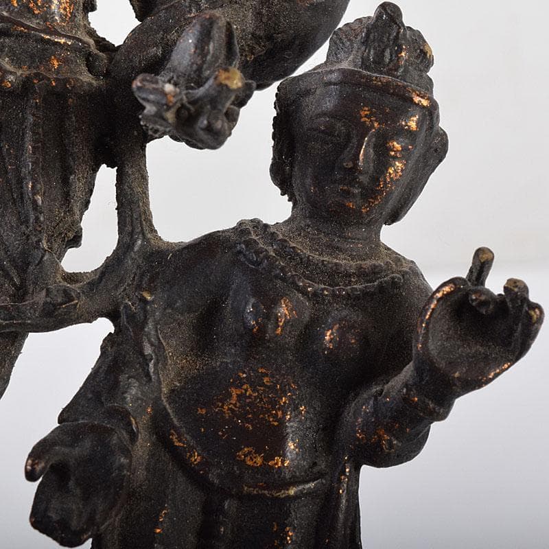 仏教美術　古銅　チベット仏　仏像　置物　V　R8656