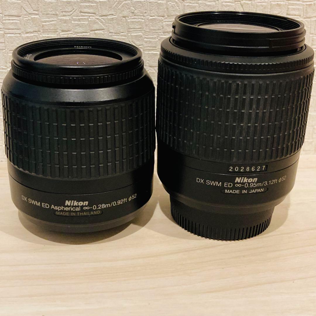 0802 ニコン AF-S Nikkor 18-55 55-200mm セット
