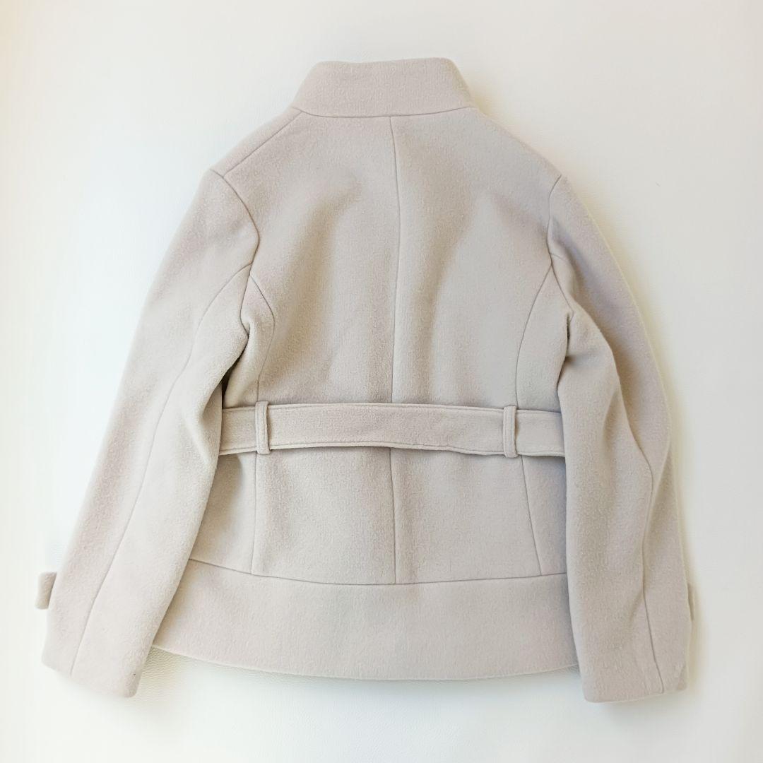 極美品✨ 24aw ハーリップトゥ ウールショートコート 腰ベルト アウター