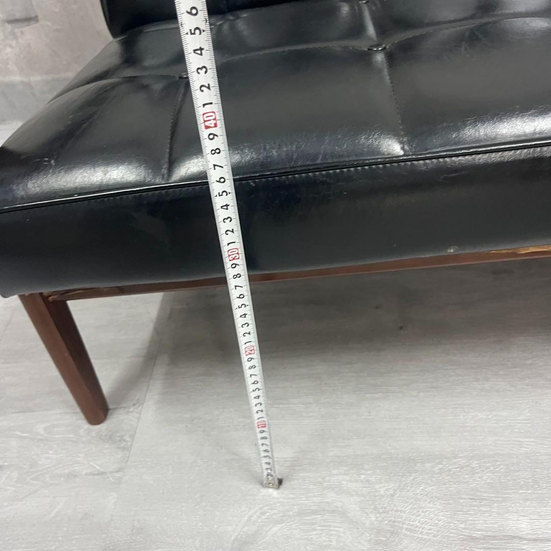 オールド　カリモク　Kチェア 2シーター ブラック