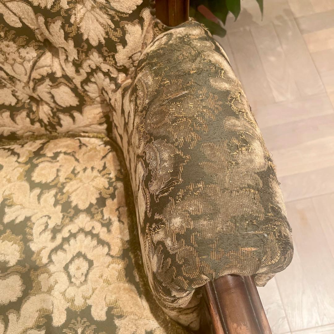 1960'sアメリカ製ヴィンテージソファー クラシック ジャガード アンティーク