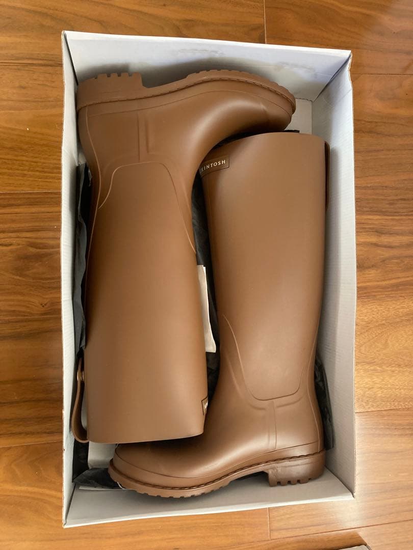 【新品・訳あり】MACKINTOSH WISTON レインブーツ ブラウン 37