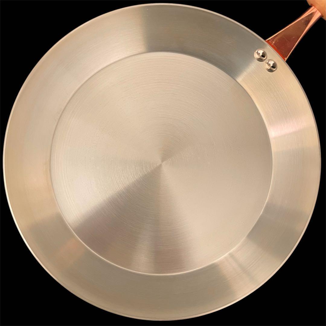 フライパン＆両手鍋3点セット ガス火専用 千歳 ガラス蓋付き 銅製 日本製 純銅