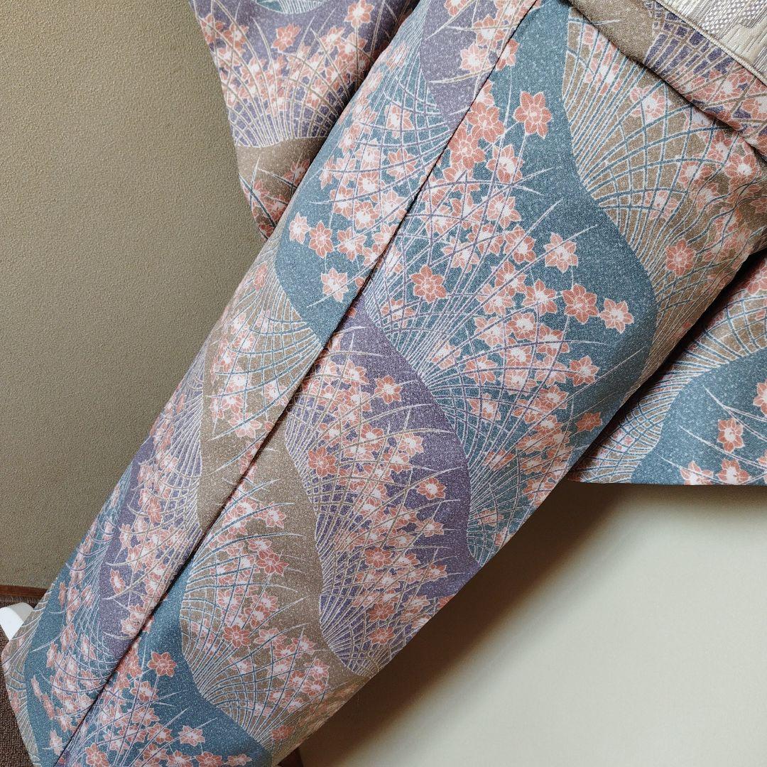 未着用洗える水仙柄小紋